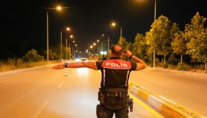 Ispartada 1 saatlik asayiş uygulamasında 16 sürücüye ceza