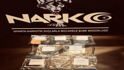 Ispartada düzenlenen operasyonda çok miktarda uyuşturucu madde ele geçirildi