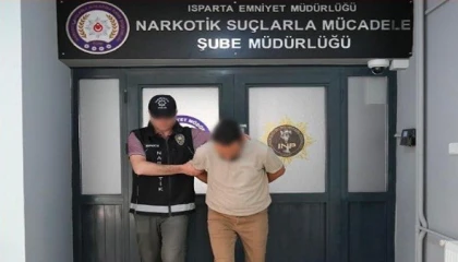Ispartada uyuşturucu ticareti suçundan aranan şahıs yakalandı