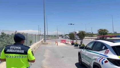 Jandarmadan bayram öncesi dronlu denetim