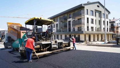 Kahramanmaraş Azerbaycan Mahallesinin yolları asfaltlanıyor