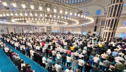 Kahramanmaraşta bayram namazı coşkusu