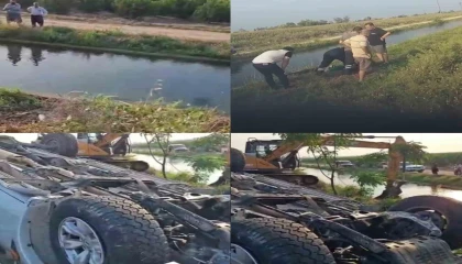 Kanala devrilen pikap, baba ve iki kızına mezar oldu