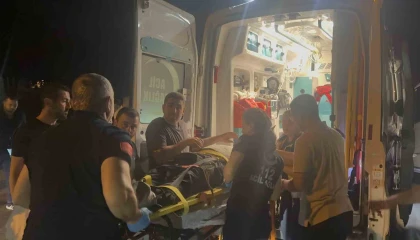 Kontrolden çıkan motosiklet devrildi, sürücü ağır yaralandı