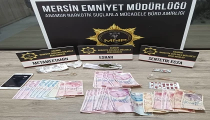 Mersin Anamurda uyuşturucu ile mücadele 3 şüpheli yakalandı