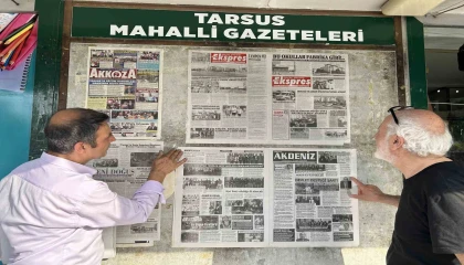 Mersinde 48 yıllık duvar gazetesi geleneği