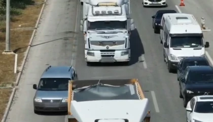 Mersinde dron destekli denetim: 37 sürücüye 89 bin TL ceza