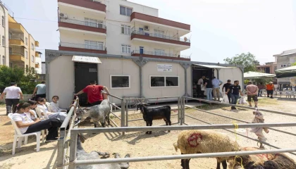 Mersinde kurban kesimi hem hijyenik hem ücretsiz
