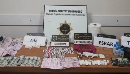 Mersinde uyuşturucu ile mücadele: 35 şüpheli tutuklandı