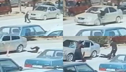 Otomobil yayaya çarptı: O anlar kamerada