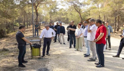 Seçer, Emirler Orman Parkı Piknik Alanında incelemelerde bulundu