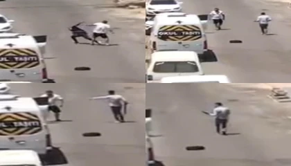 Silahlı kavga kamerada: 1 yaralı