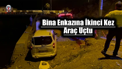 Yol sanılan bina enkazına ikinci kez araç uçtu