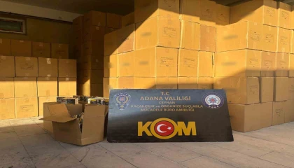 Adanada 11 milyon 730 bin kaçak makaron ele geçirildi: 5 gözaltı