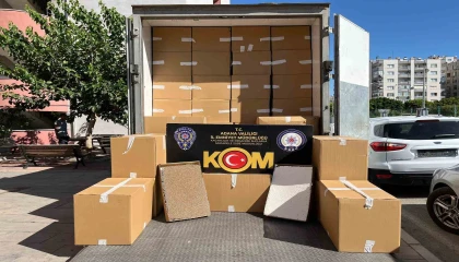 Adanada 17 milyon TL değerinde kaçak sigara ele geçirildi