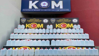 Adanada kaçak etil alkol operasyonu: 3 gözaltı
