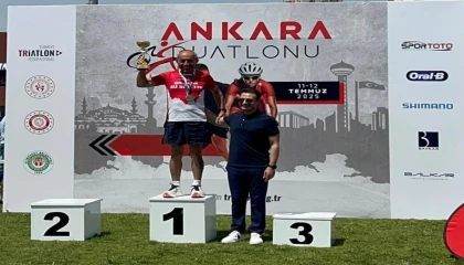 Ali Bıdı, Ankara Duatlonunda çifte başarı