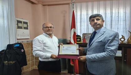 Anamurda müftülük personeline başarı belgesi