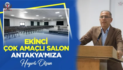Antakya Belediyesinden Ekinci Mahallesine çok amaçlı spor salonu