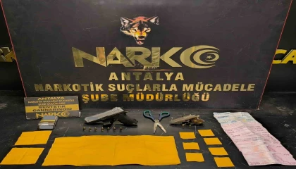 Antalyada narkotik operasyonlarında 1 haftada çok sayıda uyuşturucu madde ele geçirildi