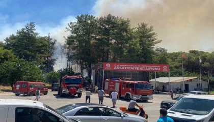 Antalyada ormanlık alanda yangın paniği