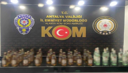 Antalyada son 1 haftada çok miktarda kaçak içki ve tütün ele geçirildi