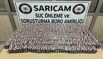 Apartman dairesine yapılan baskında 27 bin 412 uyuşturucu ele geçirildi