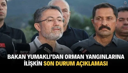 Bakan Yumaklı, orman yangınlarıyla ilgili son durumu açıkladı