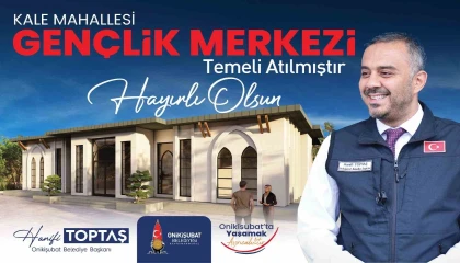 Başkan Toptaşın gençliğe yatırımı, Kale Gençlik Merkezinin temeli atıldı