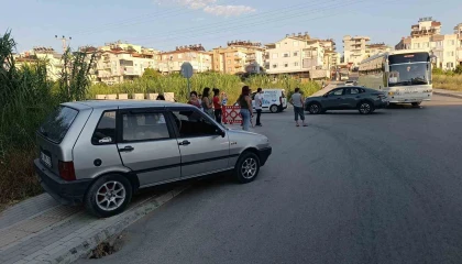 Bir anlık dikkatsizlik kazaya neden oldu