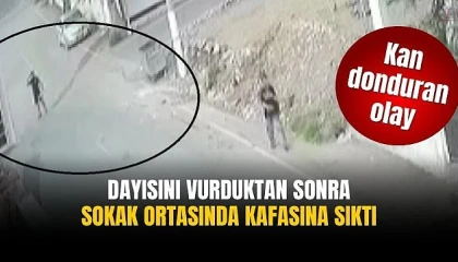 Dayısını vurduktan sonra sokak ortasında kafasına sıktı