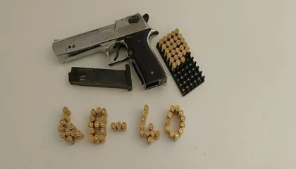 Düğün konvoyunda havaya ateş eden şahıstan silah ve mermi ele geçirildi