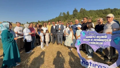 Endemik mavi kelebekler için Saimbeyliye akın ettiler