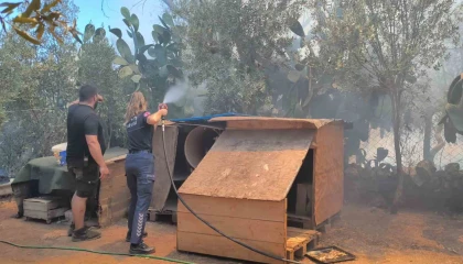 Farklı noktalarda çıkan otluk ve ağaçlık yangını evlere birkaç metre kala söndürüldü