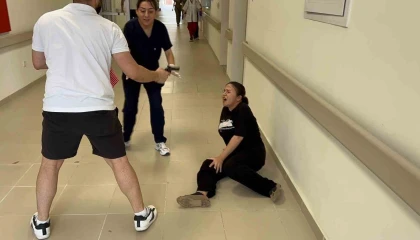 Gazipaşa Devlet Hastanesinde gerçeği aratmayan tatbikat