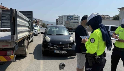 Gazipaşada motosiklet kazası: 1 yaralı