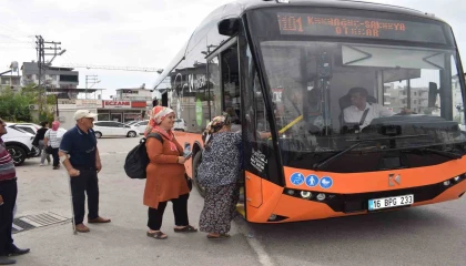 Hatay Büyükşehir Belediyesi, 12 metre uzunluğundaki elektrikli otobüsleri test etti