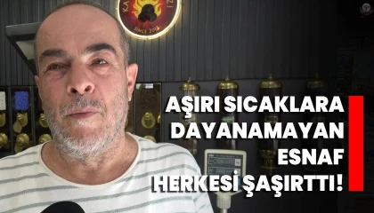 Hatay'da Esnaf Sıcaklığa Dayanamadı