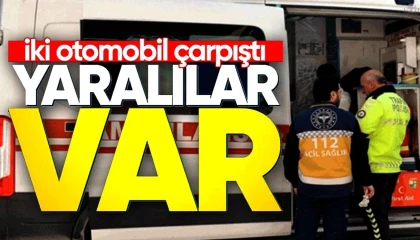 Hatayda iki otomobil çarpıştı: 2 yaralı