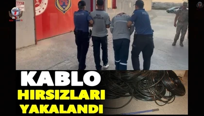 Hatayda kablo hırsızlığı şüphelisi 3 kişi yakalandı