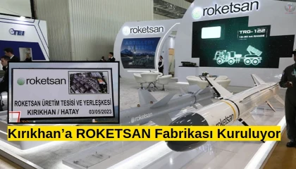 Hatayda Roketsan endüstri bölgesi yükseliyor