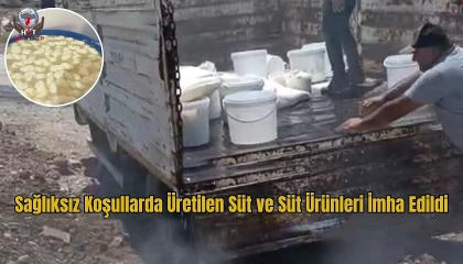 Hatay'da Sağlıksız Ürünler İmha Edildi