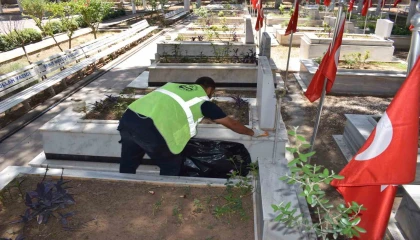 HBB, mezarlıklarda bakım ve onarım çalışmalarını sürdürüyor