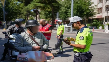 Ispartada motosiklet denetiminde 137 sürücüye ceza