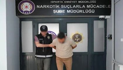 Ispartada uyuşturucu operasyonunda 1 kişi tutuklandı