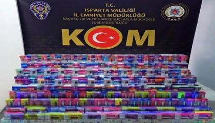 Kaçak elektronik sigara operasyonunda 1.8 milyon liralık ürün ele geçirildi