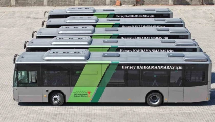 Kahramanmaraşa 5 yeni otobüs