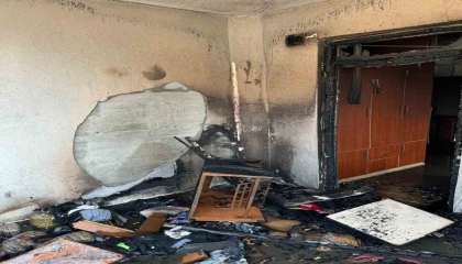 Kahramanmaraşta apartman yangını