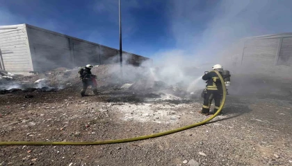 Kahramanmaraşta atık yangını