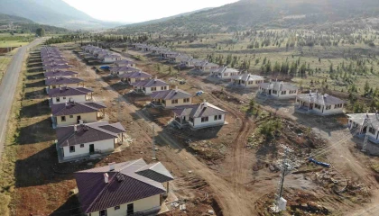 Kahramanmaraşta köy afet konutlarının yapımında sona gelindi